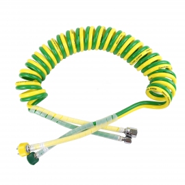 15' Dual Coiled Air/Oxygen Hose